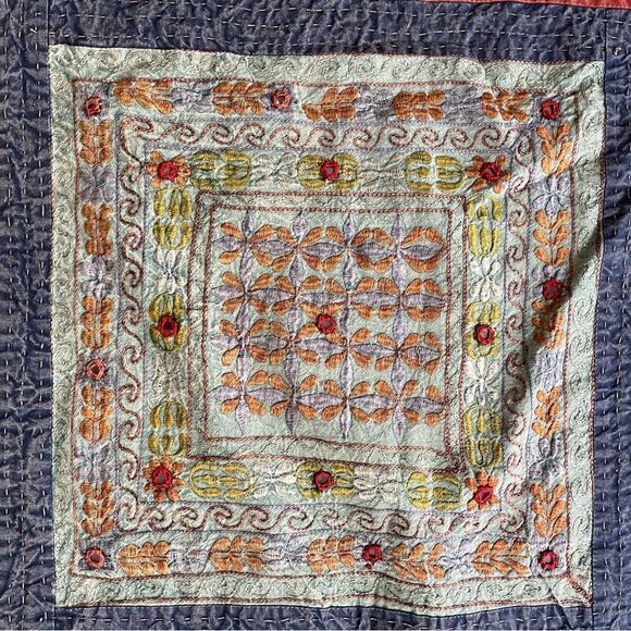 Vintage handmade Indian throw/bedspread - never used - Picture 6 of 12